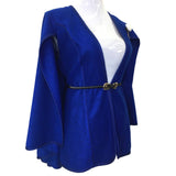MyTindy Blue Cape made of Mlifa Cashmere, view 3