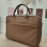 MyTindy Caramel handmade leather computer bag, view 2
