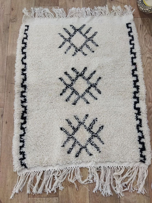 MyTindy Moroccan rug Beni Ouarain rug 2x3 ft Handmade rug Small rug