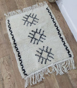 MyTindy Moroccan rug Beni Ouarain rug 2x3 ft Handmade rug Small rug, view 2