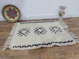 MyTindy Moroccan rug Beni Ouarain rug 2x3 ft Handmade rug Small rug, view 3