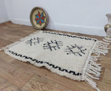 MyTindy Moroccan rug Beni Ouarain rug 2x3 ft Handmade rug Small rug, view 6