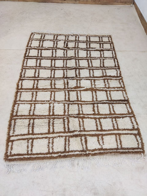 MyTindy Moroccan rug Beni Ouarain rug 4x6 ft Handmade rug Berber rug