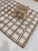 MyTindy Moroccan rug Beni Ouarain rug 4x6 ft Handmade rug Berber rug, view 2