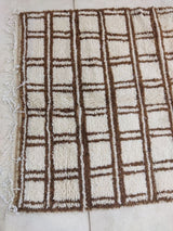 MyTindy Moroccan rug Beni Ouarain rug 4x6 ft Handmade rug Berber rug, view 4