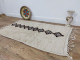 MyTindy Moroccan rug Beni Ouarain rug 2x4 ft Handmade rug Berber rug, view 3