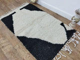 MyTindy Moroccan rug Beni Ouarain rug 2x4 ft Handmade rug Berber rug, view 5