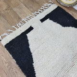 MyTindy Moroccan rug Beni Ouarain rug 2x4 ft Handmade rug Berber rug, view 6