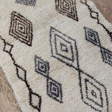 MyTindy Moroccan rug Beni Ouarain rug 2x5 ft Handmade rug Berber rug, view 3