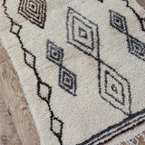 MyTindy Moroccan rug Beni Ouarain rug 2x5 ft Handmade rug Berber rug, view 4