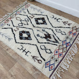 MyTindy Moroccan rug Beni Ouarain rug 3x4 ft Handmade rug Berber rug, view 3