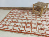 MyTindy Moroccan rug Beni Ouarain rug 3x5 ft Handmade rug Berber rug, view 3