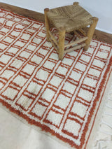 MyTindy Moroccan rug Beni Ouarain rug 3x5 ft Handmade rug Berber rug, view 4
