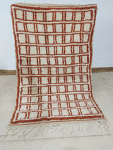 MyTindy Moroccan rug Beni Ouarain rug 3x5 ft Handmade rug Berber rug, view 6