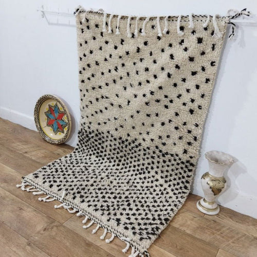 MyTindy Moroccan rug Beni Ouarain rug 3x5 ft Handmade rug Berber rug