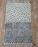 MyTindy Moroccan rug Beni Ouarain rug 3x5 ft Handmade rug Berber rug, view 2
