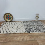 MyTindy Moroccan rug Beni Ouarain rug 3x5 ft Handmade rug Berber rug, view 4