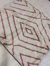 MyTindy Moroccan rug Beni Ouarain rug 4x5 ft Handmade rug Berber rug, view 2
