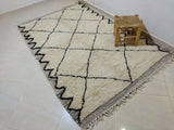MyTindy Moroccan rug Beni Ouarain rug 4x7 ft Handmade rug Berber rug, view 2