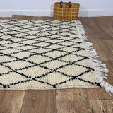MyTindy Moroccan rug Beni Ouarain rug 4x7 ft Handmade rug Berber rug, view 6