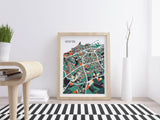 MyTindy Casablanca Map by G.M - Poster, view 2