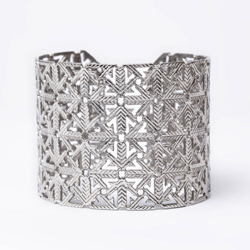 MyTindy Celia Silver Cuff Bracelet