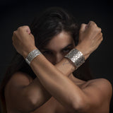MyTindy Celia Silver Cuff Bracelet, view 3