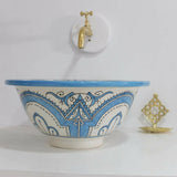 MyTindy Ceramic Moroccan Sink Bowl, view 2