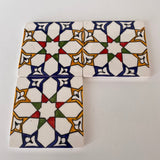 MyTindy Ceramic tiles Hand painted floral tiles 4"x4" 100% Handmade for Bathroom Remodeling and kitchen Projects works wall and ground ,, view 4