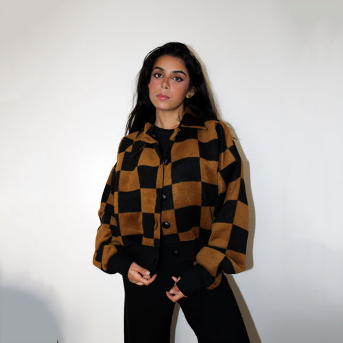 MyTindy Checkered Jacket