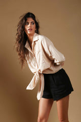 MyTindy Linen Shirt Lina Rose Nude, view 5