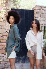 MyTindy Oversized Linen Shirt Lina Rose Nude, view 2