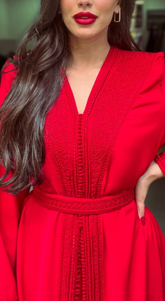 MyTindy CHERRY RED Kaftan