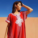 MyTindy Red Moroccan Gandoura, view 4