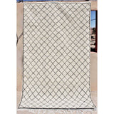 MyTindy Classic Black and White Beni Ourain Moroccan Carpet, view 2