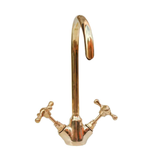 MyTindy Classic Brass Countertop Vanity Faucet