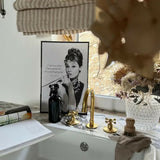 MyTindy Classic Moroccan Brass Three Holes Faucet For Bathroom Vanities, view 4