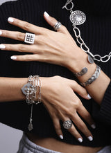MyTindy Coins Braided Bangle BRACELET, view 4