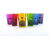 MyTindy Colored Moroccan Tea Glasses Cups , Set Of 6, view 2