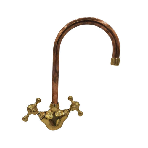 MyTindy Copper and Brass Moroccan Vanity Sink Faucet