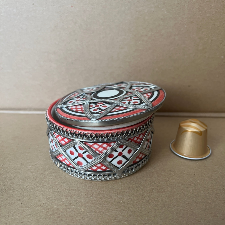 MyTindy Coral Moroccan Jewelry Box
