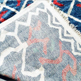MyTindy Cross Blue and Red Moroccan Rug, view 2