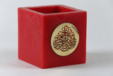 MyTindy Cubic tealight holder with wood or copper inlay - CUBIPHORE, view 4