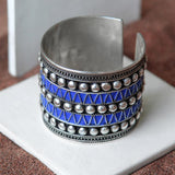 MyTindy Cuff Bracelet with Deep Blue Studs, view 3
