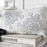 MyTindy BLOOMING FES GRAY Pillowcase, view 4