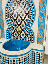 MyTindy Custom Mosaic Fountai for Outdoor/Indoor -  Mid Century Fountain water inside Modern Flair - Moroccan Hung or Floor Fountain, view 3