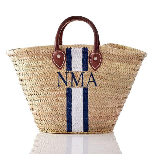 MyTindy Customizable Monogram Straw Bag