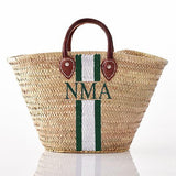 MyTindy Customizable Monogram Straw Bag, view 5