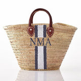 MyTindy Customizable Monogram Straw Bag, view 6