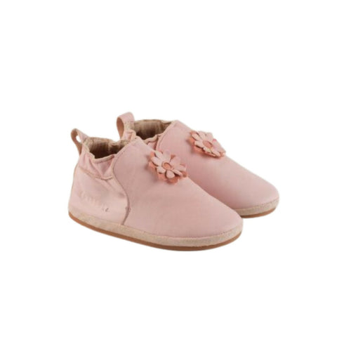 MyTindy Cuteshez Baby Pink Flower Leather Slippers for Kids